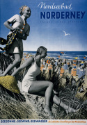 Nordseebad Nordeney, 1935 giclee art print