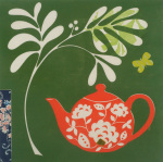 Orange Teapot giclee art print