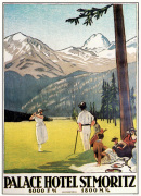 Palace Hotel St. Moritz, 1922 giclee art print
