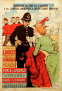 Paris to London Trains, 1899 giclee art print
