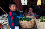 Santa Maria de Jesus market, Guatemala giclee art print
