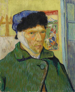 Self-portrait with bandaged ear giclee art print
