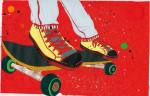 Skateboard art print