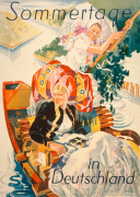 Sommertage in Deutschland, 1935 giclee art print