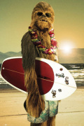 Star Wars - Chewie Surf art print