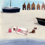 Sunbathing giclee art print