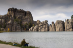 Sylvan Lake, Custer State Park, Black Hills, South Dakota, USA giclee art print