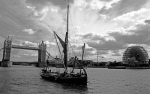 Thames barge, Pool of London giclee art print