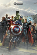 The Avengers - Airbase art print