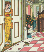 The Frog at the Princess's door giclee art print