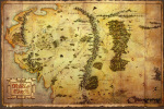 The Hobbit - Map art print
