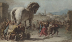 The Procession of the Trojan Horse into Troy giclee art print
