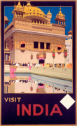 Visit India - Golden Temple art print