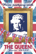 We're Partying with The Queen art print