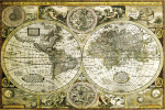 World Map 1626 art print