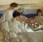 Afternoon Tea on the Terrace giclee art print