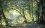 Deer in a Forest giclee art print
