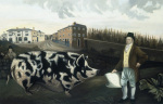 Joseph Lawton's Prize Gloucester "Old Spot" giclee art print