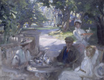 The Garden Party - Tea being served to a Convalescent Soldier giclee art print