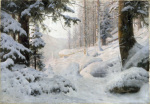 Woodland Valley under Snow, 1904 giclee art print