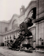 Accident at Montparnasse Station art print