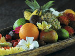 Coupe de fruits, Bali art print