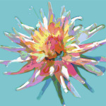Dahlia art print