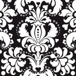 Fleur baroque blanche art print