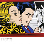 In the car art print