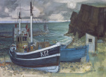 East coast fishing boats art print