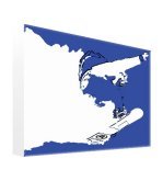 Ex Decko - MA Longbottom art print - Blue Snow Reverse 1 poster