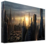 Star Wars art print - Coruscant Cityscape poster