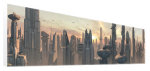Star Wars art print - Coruscant Skyline at Dusk poster