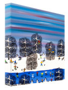 Gordon Barker art print - Fun in the Snow poster