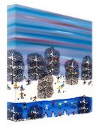 Gordon Barker art print - Fun in the Snow poster