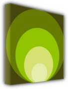 Sean Bennett art print - Green Circles poster