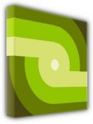 Sean Bennett art print - Green Roundabout poster