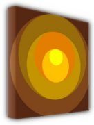 Sean Bennett art print - Orange Circles poster