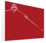 Ex Decko - MA Longbottom art print - Red Downhill poster