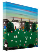 Gordon Barker art print - Sunday Cricket poster