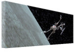 Star Wars art print - X-wing Starfighter Chase over Death Star poster