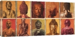 Deborah Schenk art print - Buddhas poster