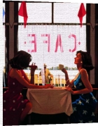 Jack Vettriano art print - Cafe Days poster