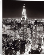 Henri Silberman art print - Chrysler Building by Night poster