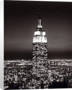 Henri Silberman art print - Empire State Building by Night poster