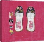 Gemma Hardy art print - Kimono Slippers poster