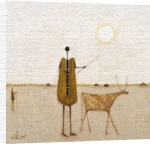 Amadou Ba art print - Le village fouta III poster