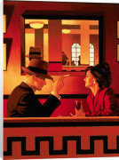 Jack Vettriano art print - Man in the Mirror poster