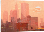 Xavier Carbonell art print - Manhattan Rosa poster