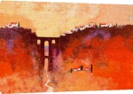 Colin Ruffell art print - New Bridge, Ronda poster